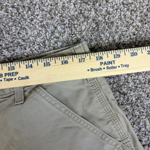 Carhartt Mens Tan Canvas Work Shorts Khaki Utility Carpenter 40 - Picture 10 of 11